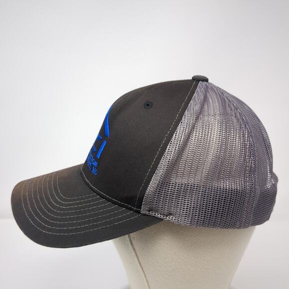 ECI Construction Bonne Terre MO Snapback Trucker Hat Black One Size - Picture 3 of 10